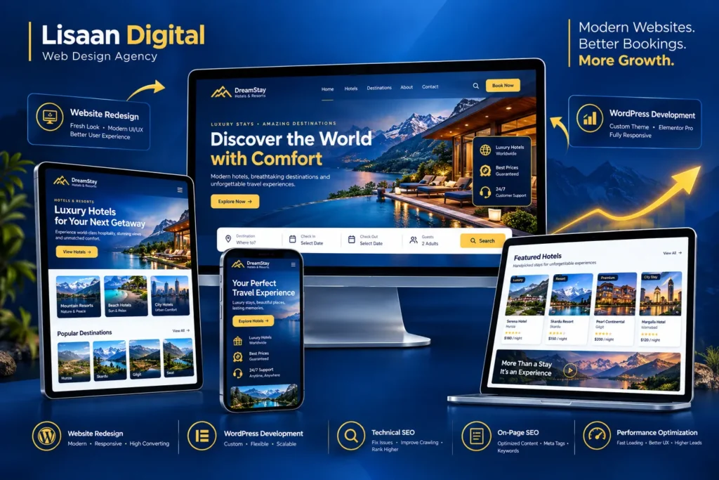 Premium Travel Web Design Showcase